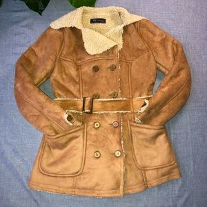 Double Faced Faux Suede Jacket